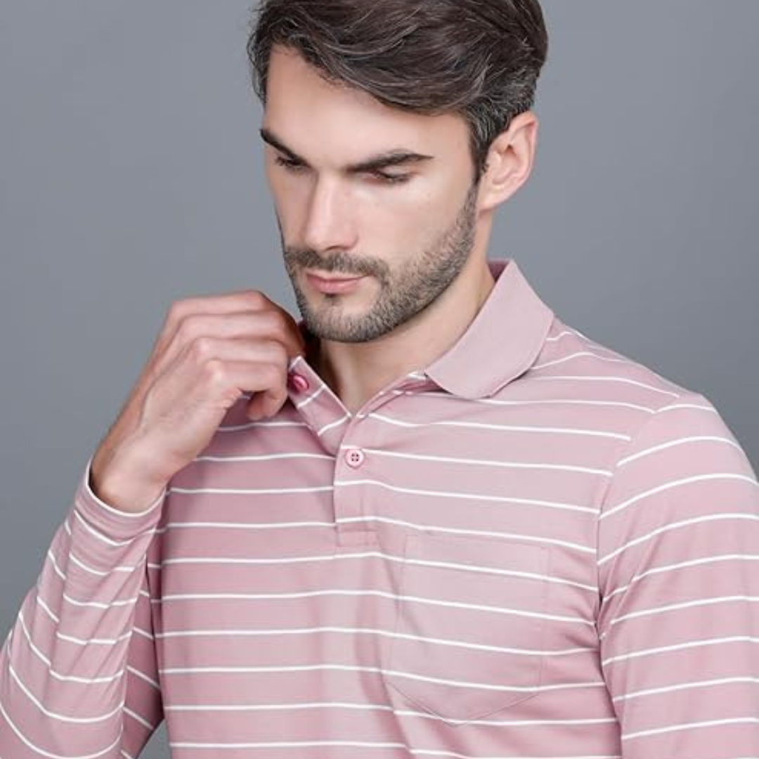 GODFREY Cotton Polo T Shirts for Men with Pocket