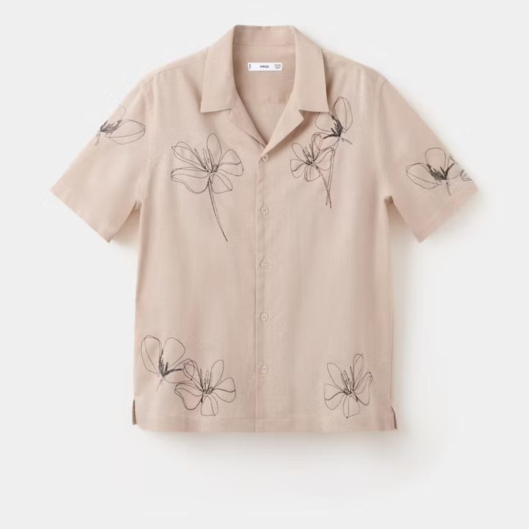 Mango Regular-fit printed shirt