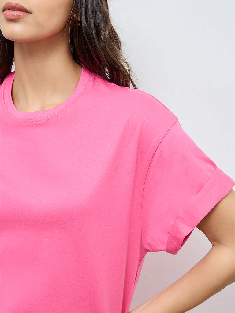 Wunderlove Solid Cotton T-Shirt