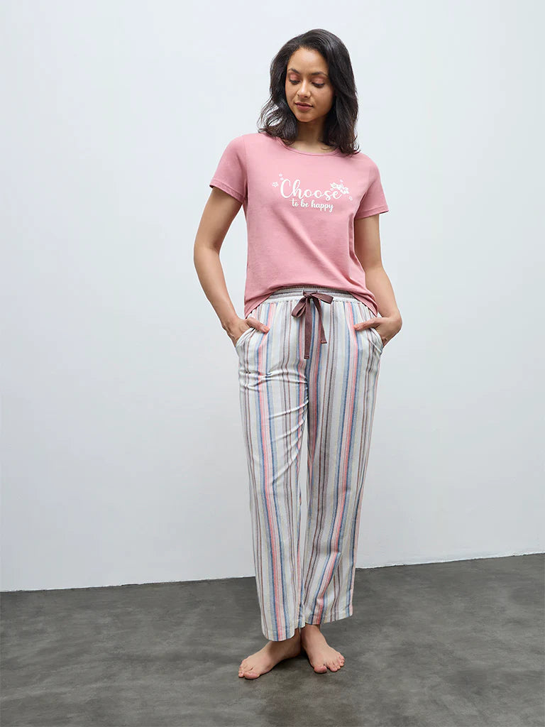 Typographic Cotton T-Shirt
