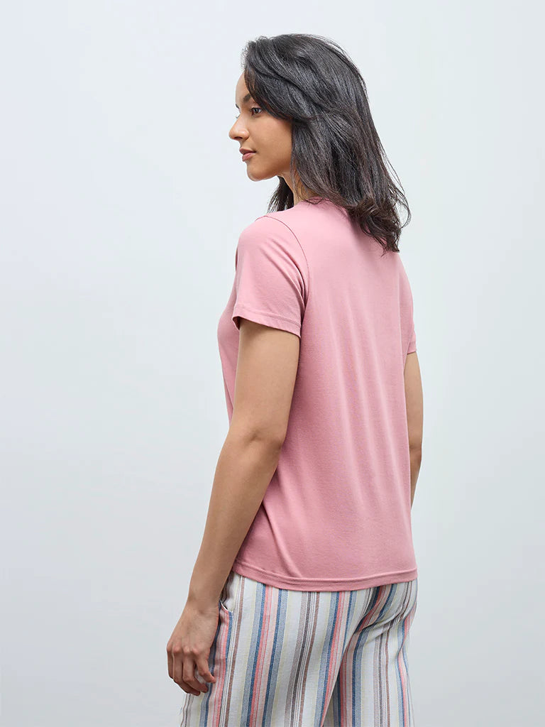 Typographic Cotton T-Shirt