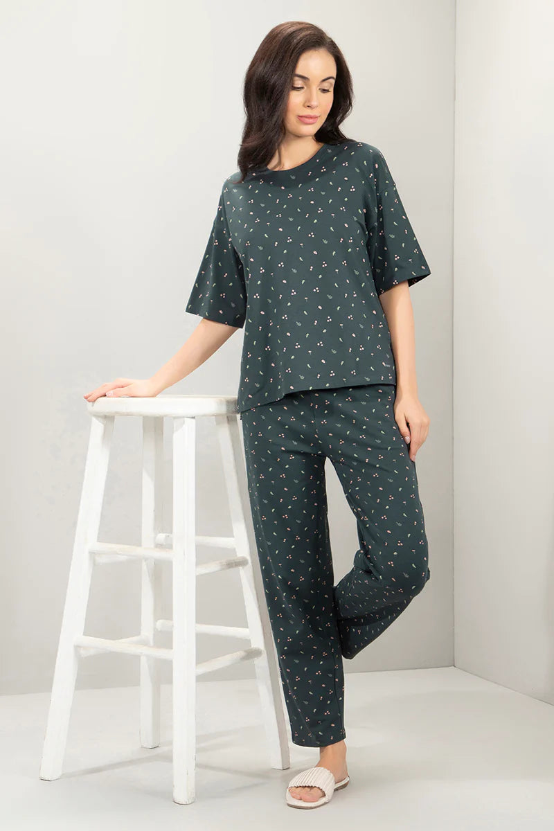 Lounge Laze PJ Set - Magical Forest