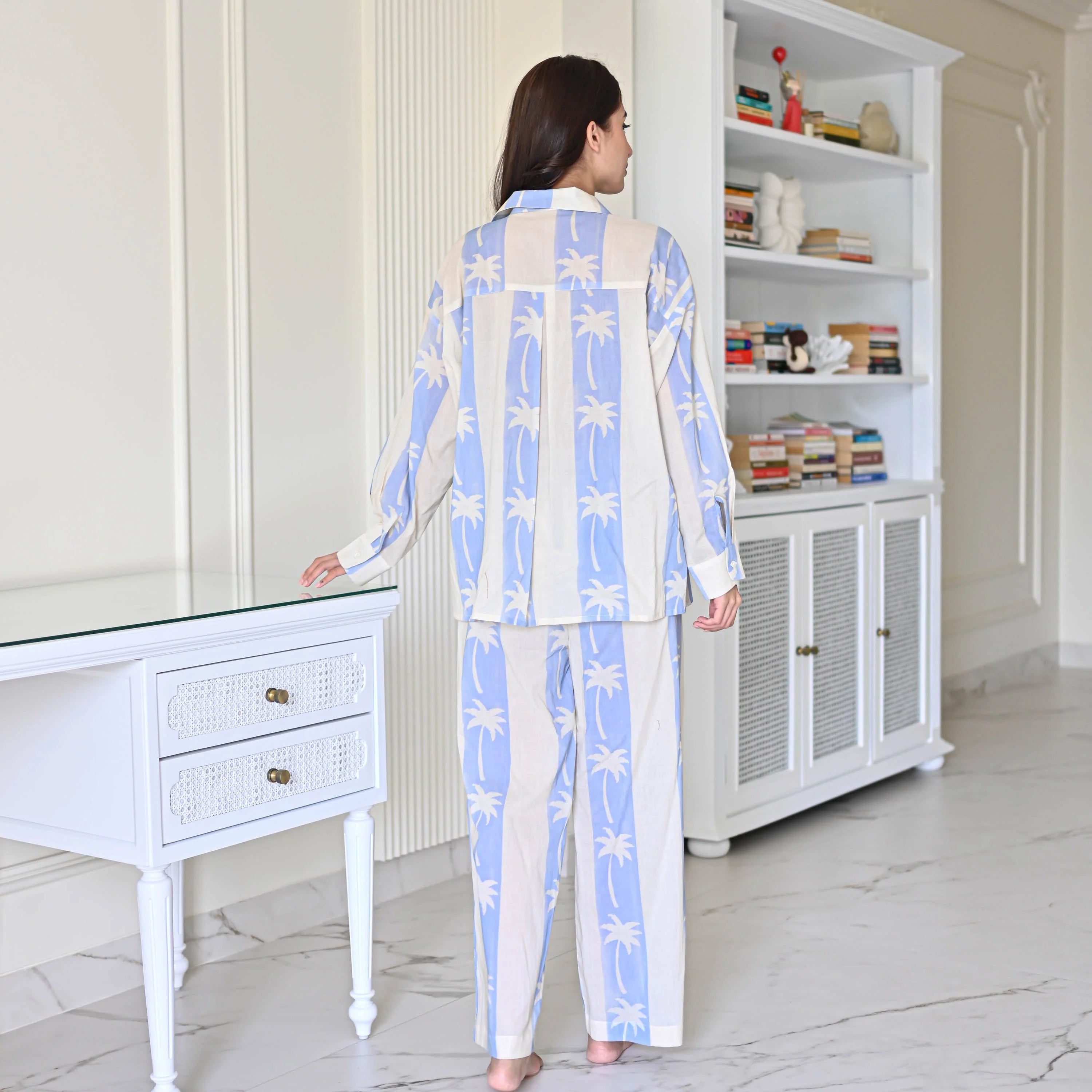 Palm Tree Print Pyjama Set