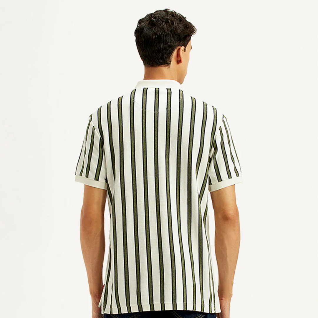 Levi's Men's Striped Slim Fit Polo T-Shirt