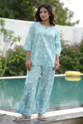 Cotton Candy Block Printed Night suit