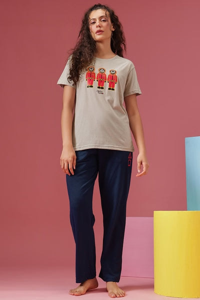 Squid Game Print T-shirt  & Pyjama