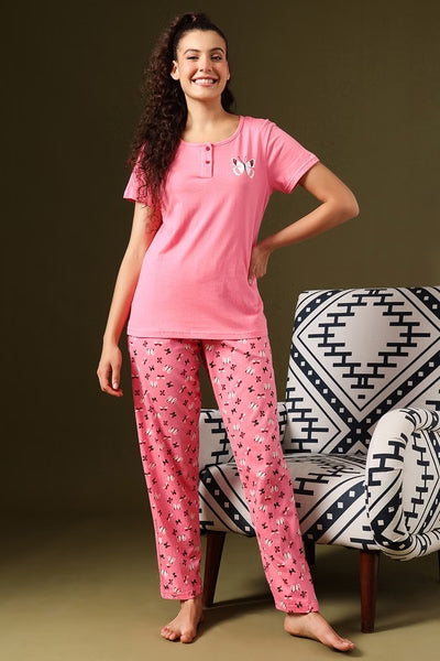 Butterfly Print Top & Pyjama